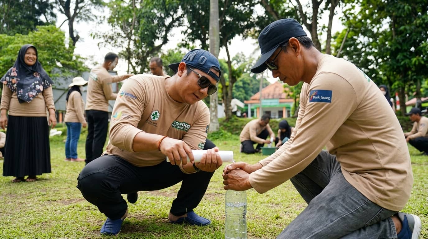 ATV Guci Tegal 2025: harga Rp 50.000-150.000 per orang, jalur off-road hutan pinus, minimal usia 10 tahun. Perbandingan Guci Forest vs Golden Park, tips aman, dan paket untuk rombongan.